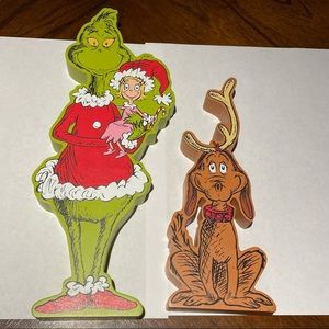 Dr. Seuss The Grinch and Max Standing Figurines